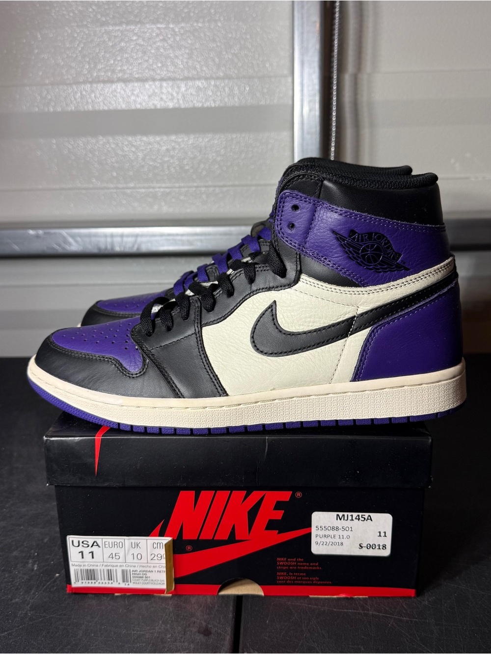 Size 11 - Air Jordan 1 Retro OG High Court Purple 555088-501